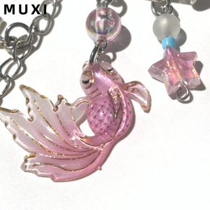 Dễ thương và ngọt ngào Ins gió rõ ràng mới Nhật Bản 3D cá vàng sao Trâm - Product Image 5