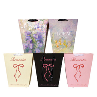 Nouveauté 2026 : Sac d'emballage trapézoïdal personnalisé (couleur, taille, logo) pour fleurs, boîtes à fleurs pour fleuristes, sac fourre-tout pour emballage de fleurs