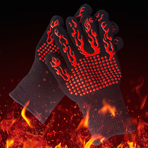 1472 ° Guantes de barbacoa F Extreme resistentes al calor, de silicona antideslizante, para horno, barbacoa, chimenea, cocina y ahumador. - Product Image 3