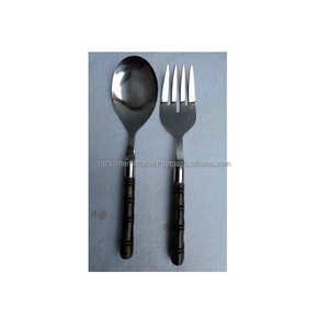 Juego de cubiertos de cuchara con mango de resina blanca moderna, cubiertos decorativos para cocina, Material de PC para bodas - Product Image 2