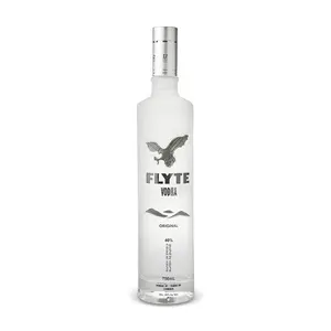 Bán Trực Tiếp Từ Nhà Máy Chai Thủy Tinh Vodka Spirit 700Ml 1000Ml Theo Yêu Cầu Có Nắp Vặn Màu Bạc