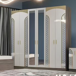 Bộ giường ngủ hiện đại bằng gỗ MDF, kích thước King size, giá sỉ thấp, đơn giản, dành cho phòng ngủ chính, nội thất hoàn chỉnh. - Product Image 4