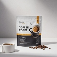 Recyclable Compostable 250g 500g 1kg Flat Bottom Packaging Valve Instant Coffee Printed Plastic Bags