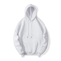 Fitspi Unisex Fleece Voering Hoodie Winter Anti-Krimp Effen Kleur Hoodie Sweatshirt Fabrieksprijs OEM Aangepaste Logo Hoodie