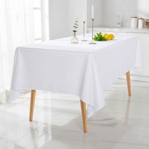 Waterproof Rectangle Tablecloth 60x102 Inch Stain Resistant Wrinkle-Free Polyester Fabric <b>Table</b> Cover for - Product Image 4