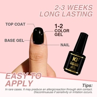 Kit de vernis à ongles gel UV noir et blanc classique - Couleurs super brillantes pour le nail art, les French manucures et les lignes fines