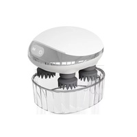 Masseur de cuir chevelu en silicone personnalisé pour soins capillaires, rotation avant/arrière pour soulager la fatigue, design écologique, logo personnalisé, OEM