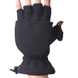 Mitaines convertibles sans doigts pour la pêche sur glace par temps froid Gants longs d'hiver pour hommes et femmes Gants de protection solaire <span class=keywords><strong>UV</strong></span> - Product Image 4