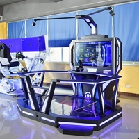 Simulateur de tapis roulant de réalité virtuelle à 360 degrés Kuermai pour parcs d'attractions commerciaux intérieurs, en tôle et acrylique, pour jeux de marche