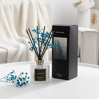 Diffuseur de parfum d'ambiance 200 ml Ciel étoilé aux fleurs séchées, sans flamme, pour usage intérieur et toilettes