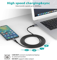 Cable USB A a USB C Trenzado, Cable Tipo C con Logotipo Personalizado de Fábrica, 1m 2m 3m, Cargador de Teléfono Móvil de Nailon, Cable Tipo C de Carga Rápida de 3A
