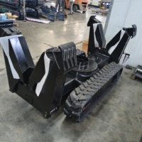 Châssis à chenilles en caoutchouc sur mesure avec pieds en acier pour robot brise-murs, machine de démolition, train de roulement direct usine OEM