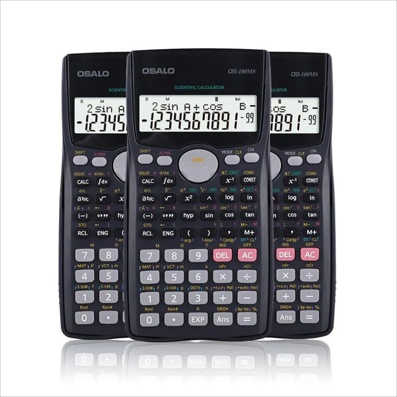 Calculadora de logotipo personalizado, cálculo científico, venta al por mayor, calculadora científica para estudiantes de escuela, venta al por mayor