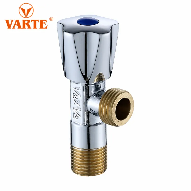 Hot sell new design wholesale brass cartridge triangle valve wash basin angle valve for toilet
