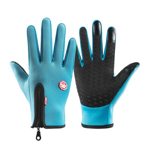 Isolierte Thermo-Handschuhe Fleece-Gefüttert Touchscreen-Kompatibel Wasserabweisend Winddicht Rutschfest Fahrrad-Handschuhe für Skifahren - Product Image 6