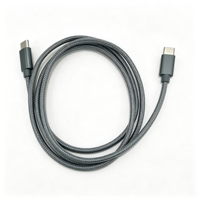 Câble de données USB Type-C tressé en nylon à charge rapide PD 60W 3A, 1M/2M, personnalisable, coloré, certifié CE RoHS, fabrication ODM OEM