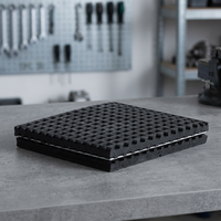 Support anti-vibrations Easyflex en métal, type sandwich, 3/4" x 18" x 18", pour équipements et machines industrielles