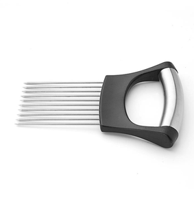 เครื่องหั่นผักแบบมือหมุนสแตนเลส 2 ชิ้น - ที่หั่นหัวหอมและผลไม้พร้อมที่ป้องกันมือเพื่อความปลอดภัย - Product Image 6