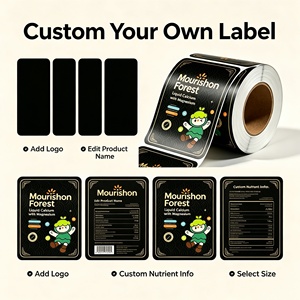 Etiquetas de Nutrición Rectangulares Personalizadas Mourishon Forest, Autoadhesivas, de Papel Impermeable, Impresión Digital, Paquete al por Mayor para Bebidas - Product Image 2