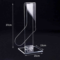 Présentoir de vitrine personnalisé, présentoirs de table en acrylique pour décoration, présentoir transparent pour petites chaussettes en acrylique pour sol