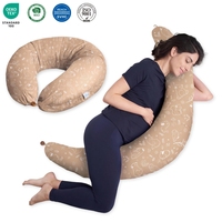 Oreiller de maternité anti-acariens OEM ODM pour femmes enceintes, confortable pour dormir sur le côté, oreiller de grossesse