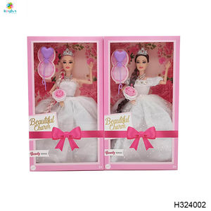 Bambola Principessa Sposa 2025 con Capelli Lunghi 11,5 Pollici, Realistica con 9 Articolazioni Mobili, 2 Stili Misti in Plastica per Set Giocattoli per Bambine - Product Image 5