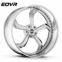 Rines EVOR Forjados Personalizados de 2 Piezas, Cóncavos Profundos, PCD 6X139.7 5x120 5x130, 16 19 20 24 26 Pulgadas para Autos de Pasajeros