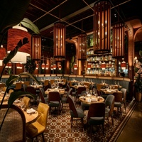 Comptoir de bar moderne et robuste, respectueux de l'environnement, pour restaurants, caves à vin, éclairage LED, livraison directe d'usine