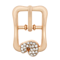 Accessoires de chaussures pour femmes DENGBAO, couleur personnalisée, strass, petite taille, boucle à rouleaux carrée en métal nickel/bronzé/doré de 10 mm