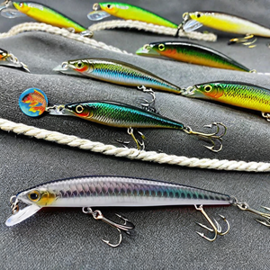 Honestnet 2024 Nuovo Design Esche <span class=keywords><strong>Artificiali</strong></span> Minnow 80/90/110mm in Plastica Dura OEM <span class=keywords><strong>per</strong></span> Spigola e <span class=keywords><strong>Pesca</strong></span> in Torrente - Product Image 3