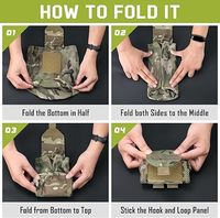 Poche tactique de combat Molle de qualité supérieure avec cordon de serrage, grande poche pour magazine ATAGS FG, poche de combat pour chien, poche de décharge tactique