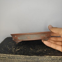 Pot à bonsaï peu profond de style antique, fait main, de haute qualité et très vendu