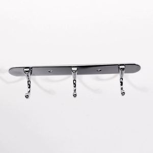 Aluminum Alloy Eco-Friendly Multifunction Wall Mounted Coat Clothes Rack Custom Logo <b>Hooks</b> for Bathroom Bedroom Office <b>Kitchen</b> - Product Image 4