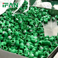 Фитинги IFAN DIN 8077 PPR 1/2" - 4" для водопровода, резьбовые, с наружной и внутренней резьбой, для труб PPR