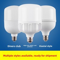 Ampoule LED en matériau PC, puces SMD 2835, 3000K-6000K, haute puissance, E27, AC 85-265V, éclairage avec garantie d'un an pour usage résidentiel