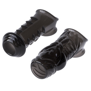 Anneau en silicone TPE inspiré des dents de loup pour hommes Jouets sexuels Garde allongeante douce Retenue du scrotum Retard de verrouillage Godes de massage inspirés - Product Image 1