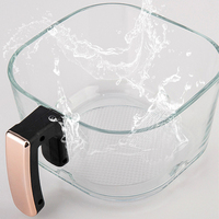 Friteuse à air chaud OEM 4L 1200W, four à convection 9-en-1 sans huile, porte en verre, contrôle numérique LED pour cuisine domestique