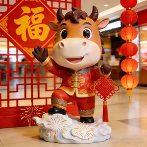 Escultura del Año del Caballo de Fibra de Vidrio para Montar en el Suelo, Decoración de Año Nuevo Chino para Centros Comerciales, Parques y Residencias - Product Image 5