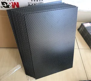 Shenzhen Fábrica de Venda Direta de Baixo MOQ 3 1K K Prepreg Fibra De Carbono Placa Folha 1mm 2mm