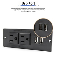 Multiprise encastrable de type A/B, norme américaine, pour bureaux, meubles et armoires – En stock