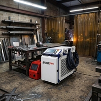 Machine de soudage, nettoyage et découpe au laser à fibre 4 en 1 de qualité professionnelle, à sortie stable de 1,5 kW, 2 kW, 3 kW, portable