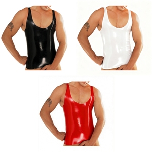 Vente en gros Combinaison une pièce pour hommes 0.4mm mince maillot de corps en <span class=keywords><strong>latex</strong></span> vêtements mince épaisseur - Product Image 2