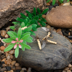 Hexagenia mousse sèche mouche corps extensible hexagonale mouche sèche grizzly selle Hackle mouche sèche mouche rivière rocheuse <span class=keywords><strong>truite</strong></span> pêche mouches appâts leurres - Product Image 5