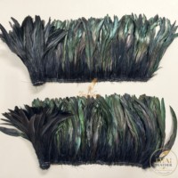 Plumes de queue de coq teintées pour la pêche à la mouche, couleurs assorties pour mouches à saumon, pêche, costumes de carnaval, artisanat et décoration