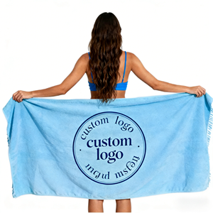Serviette de plage en microfibre personnalisée, grande taille, haute qualité, écologique, imprimée, séchage rapide, sans sable, adaptée aux enfants, vente en gros - Product Image 4