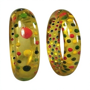 Best Quality Geometric Resin <b>Bangle</b> <b>Bracelet</b> with High Carving Multicolor Gold Plated Vintage Stylish Unisex Jewelry Gift Woman - Product Image 5