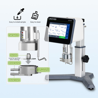 Viscosímetro Digital de Cono y Placa LACHOI DVT con Pantalla Táctil de 7 Pulgadas, Probador de Viscosidad de Laboratorio para Pequeños Volúmenes de Muestra y Tasa de Cizallamiento Uniforme