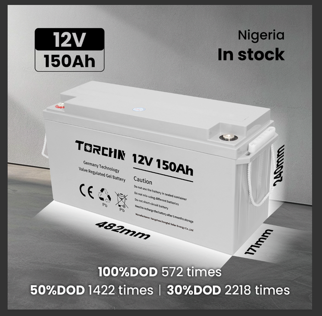 Lead Acid 12V 150Ah Deep Cycle Battery Solar AGM Battery Gel UPS VRLA Battery Supplier for Solar System Outdoor