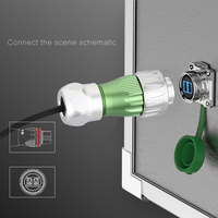 Adaptateur de connecteur à bride haute vitesse Cnlinko série DH DH24 LC vers LC pour mode de signalisation, connecteur de fibre optique pour applications industrielles