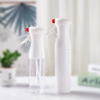 Bouteille pulvérisateur continu 200 ml 250 ml 330 ml pour brume capillaire, flacon PET vide avec pompe PP, brume fine, désinfectant de salon, vente en gros